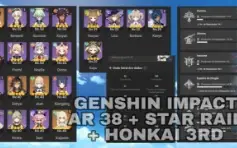 Conta Top Genshin + Honkai 3RD + Star Rail