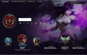 Conta Prata IV - 70 Champions, 12 Skins, 3pgs. de Runa.