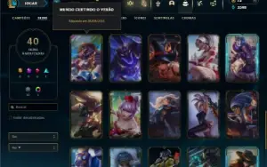 Unranked com 85 Champs e 40 Skins