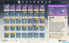 Conta de Genshin, AR 27 + 3 personagens 5*