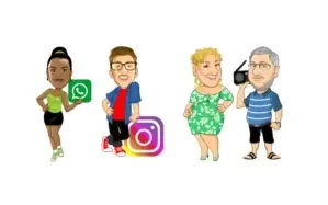 Caricatura Vetorial FoxLuck