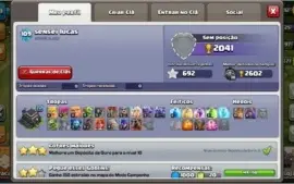 Conta CV9 Clash of Clans