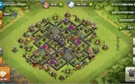 Conta CV9 Clash of Clans