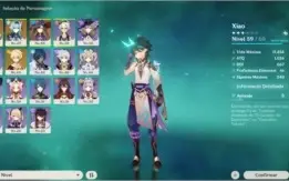 Genshin Impact - Xiao + EULA + AMOS + Cortador de Jade