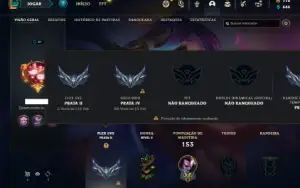Conta prata 4 com 70 Champs e 32 Skins ( MAIN MID / TOP )