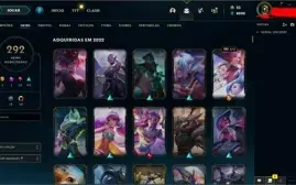 CONTA DIAMOND 1 75 PDL 292 SKINS, FALTANDO 8 CHAMPS 4KEA