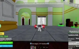 Conta blox fruits com sanguine todas v4 espadas e armas