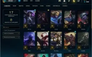 Conta ouro 4 com 26 Champs e 4 Skins