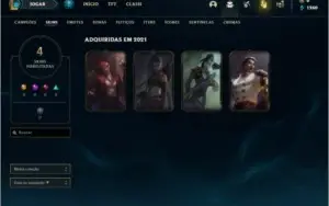 Conta ouro 4 com 26 Champs e 4 Skins