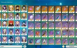 Ayaka + Bis, Kagura, Baal, Eula, Zhongli, Yelan, Xiao, Venti