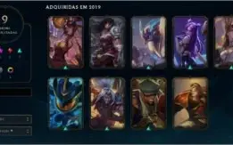 CONTA DIAMANTE 4 LVL 122, SKINS TOPS 16K ESSENCIA AZUL BARAT