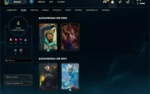 Conta platina 4 com 29 Champs e 4 Skins