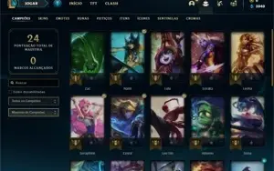 Conta platina 4 com 29 Champs e 4 Skins