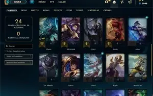 Conta platina 4 com 29 Champs e 4 Skins