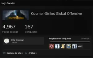 Conta Steam Level 310 + De 371 Jogos