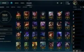 Conta de League of Legends - LvL 75 - Prata - 64 Campeões.