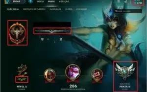 Conta de League of Legends - LvL 75 - Prata - 64 Campeões.