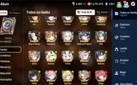 Vendo Conta Epic Seven - 3 ML GOD + 2 ML (eventos)