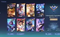Conta - Mobile legends, heróis: 87, skins: 175.