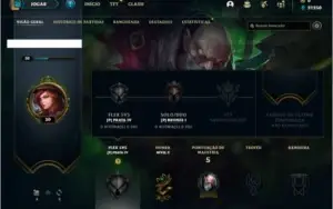 Conta bronze 1 com 1 Skin e 21 Champs