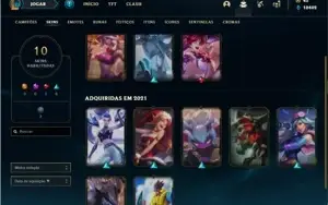 Conta bronze 3 com 31 Champs e 10 Skins