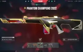 Conta valorant com skin champions 2021 e 2022 + outras skins