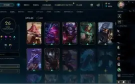 Conta lol prata 3 ultima season, nivel 136 e 26 skins