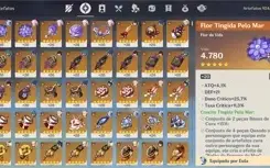 Conta Genshin AR57 Ganyu + Yoimiya + 9 t5 + 40+ dias benção