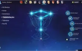 Conta Genshin Impact AR46 Diluc + Venti + Qiqi + Tartaglia