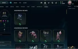 Conta League of Legends todas skins