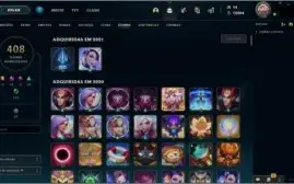 Conta League of Legends todas skins