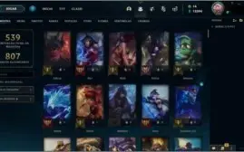 Conta League of Legends todas skins
