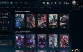 Conta League of Legends todas skins