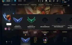 Diamante 1 com 35 Champs e 4 Skins