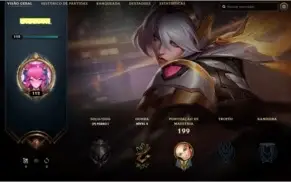 CONTA COM 102 CHAMPIONS E 146 SKINS
