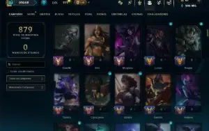 Ouro 3 com TODOS os Champs e 171 Skins ( MAIN ADC )