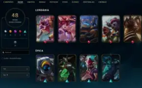 Conta League of Legends Full Acesso - 145 Champs e 48 Skins