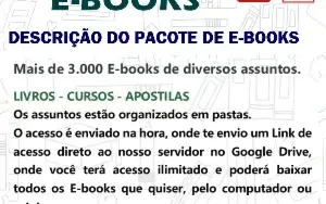 Pacote de E-books - Mais de 3 Mil E-books Diversos Assuntos