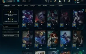 Prata 4 com TODOS os champs e 294 Skins ( MAIN ADC )