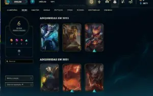 Conta de lol lvl 48 pra sair rápido