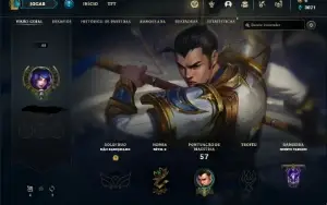 Conta de lol lvl 48 pra sair rápido