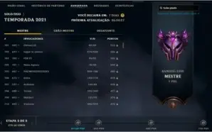 Conta Mestre lol 63wr Main Adc smurf