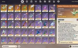 9 Personagens 5* + 6 Armas + BIS + GARANTIDO