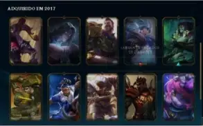 Lol Gold 4 4k De Essência 70 Campeões Skins Legado nivel 105