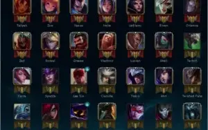 Lol Gold 4 4k De Essência 70 Campeões Skins Legado nivel 105
