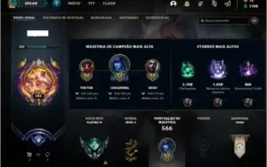 Conta platina 4 com TODOS os champs e 223 skins