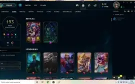 Conta lol varias skins