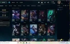 Conta lol varias skins
