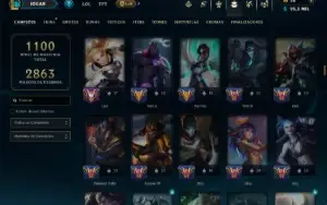 Esmeralda 4 com TODOS os Champs e 395 Skins +2 Raras