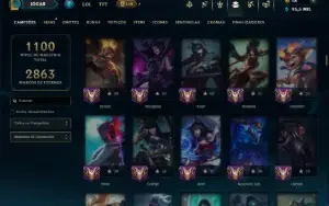 Esmeralda 4 com TODOS os Champs e 395 Skins +2 Raras